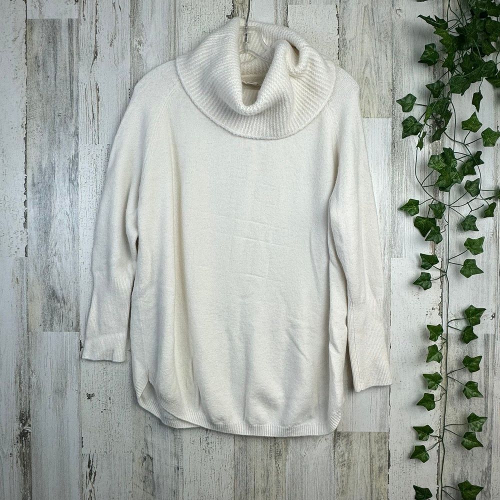 CASLON COWL NECK CREAM COZY SIZE MEDUIM